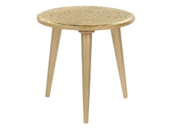 Set di 2 tavolini NARRA Legno di mango Oro