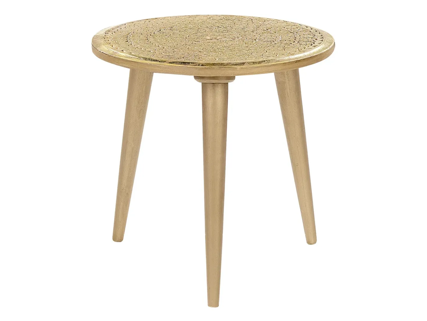 Set di 2 tavolini NARRA Legno di mango Oro