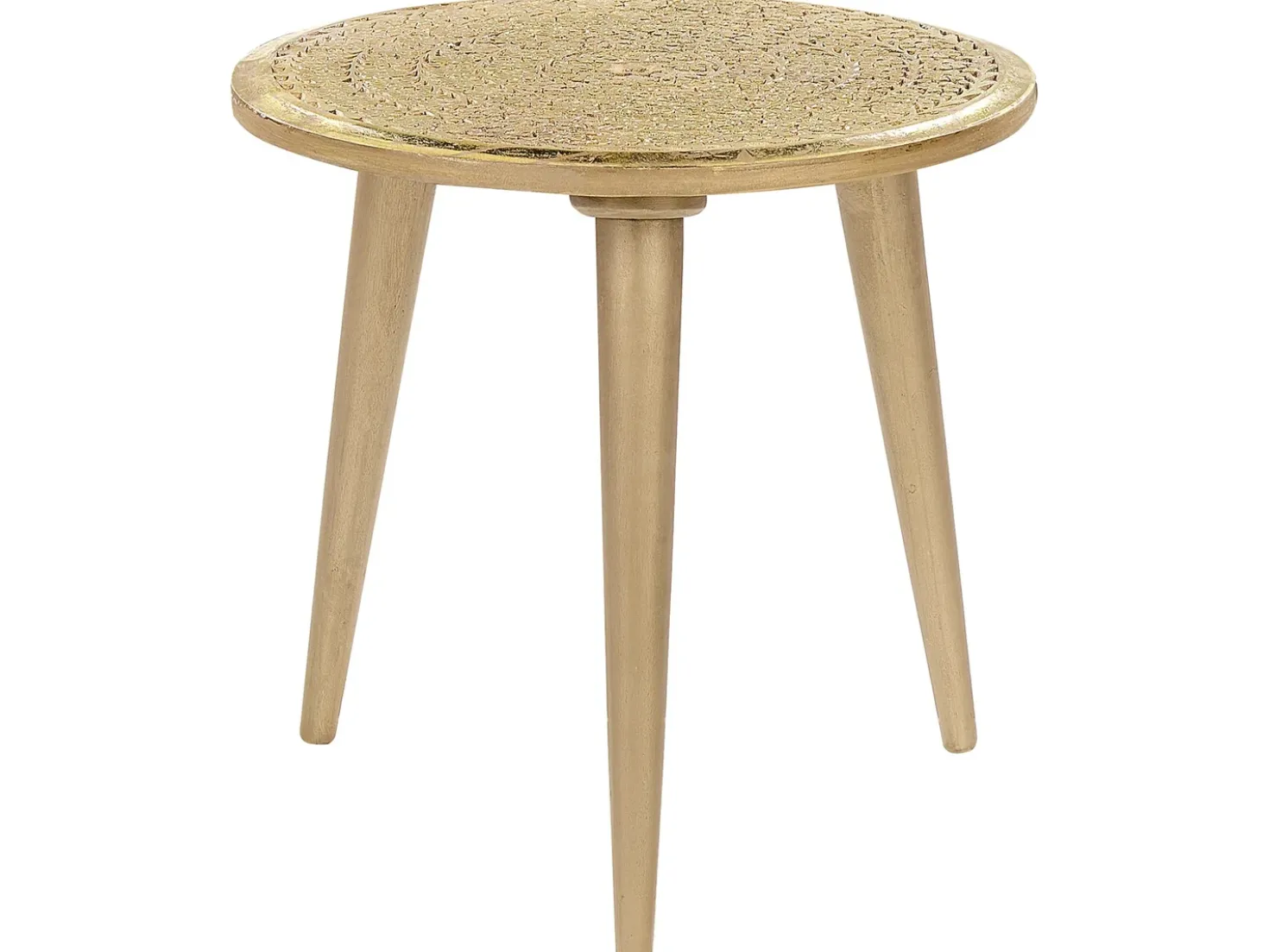 Set di 2 tavolini NARRA Legno di mango Oro