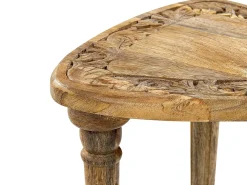 Set di 2 tavolini SAORA Legno di mango Marrone chiaro