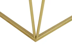 Set di 2 tavolini SIERRA Vetro Oro