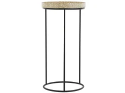 Set di 3 tavolini TEXON Nero