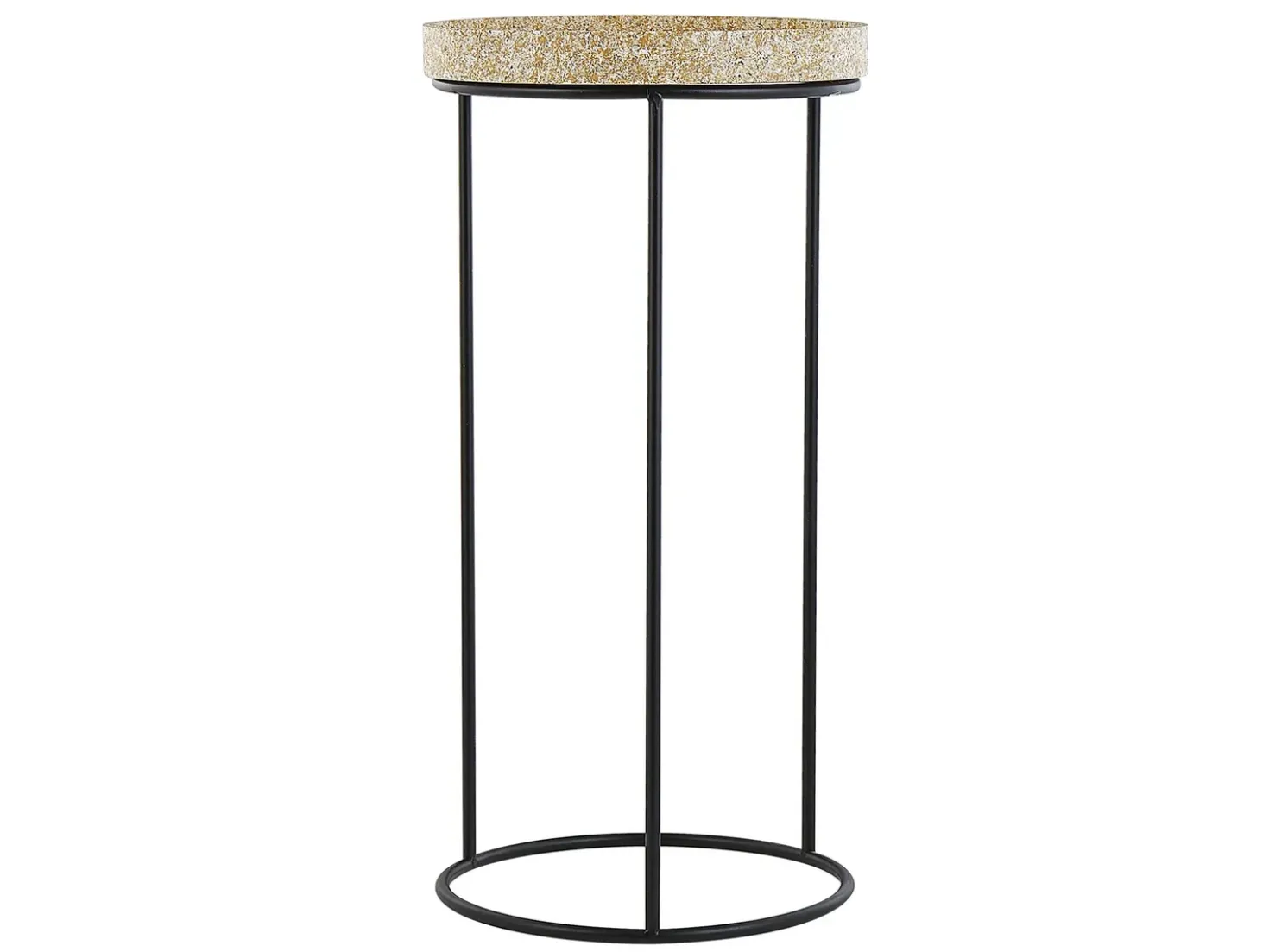 Set di 3 tavolini TEXON Nero