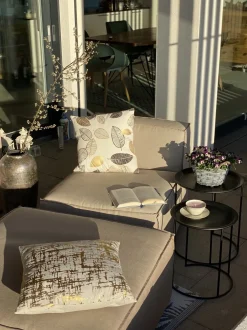 Set di 2 tavolini TWINS Metallo Nero