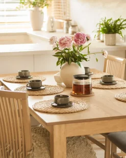 Set di 8 tazze con piattini COSTMARY Gres porcellanato Grigio
