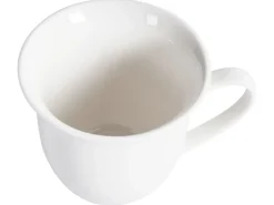 Set di 8 tazze con piattini ELDERBERRY Porcellana Bianco