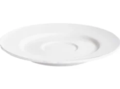 Set di 8 tazze con piattini ELDERBERRY Porcellana Bianco