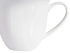 Set di 8 tazze con piattini ELDERBERRY Porcellana Bianco