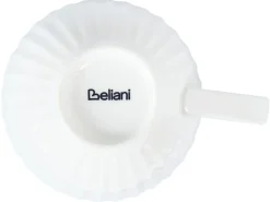 Set di 4 tazze con piattini COWSLIP Porcellana Bianco