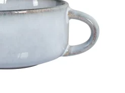 Set di 4 tazze con piattini JUNIPER Gres porcellanato Azzurro