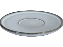 Set di 4 tazze con piattini JUNIPER Gres porcellanato Azzurro