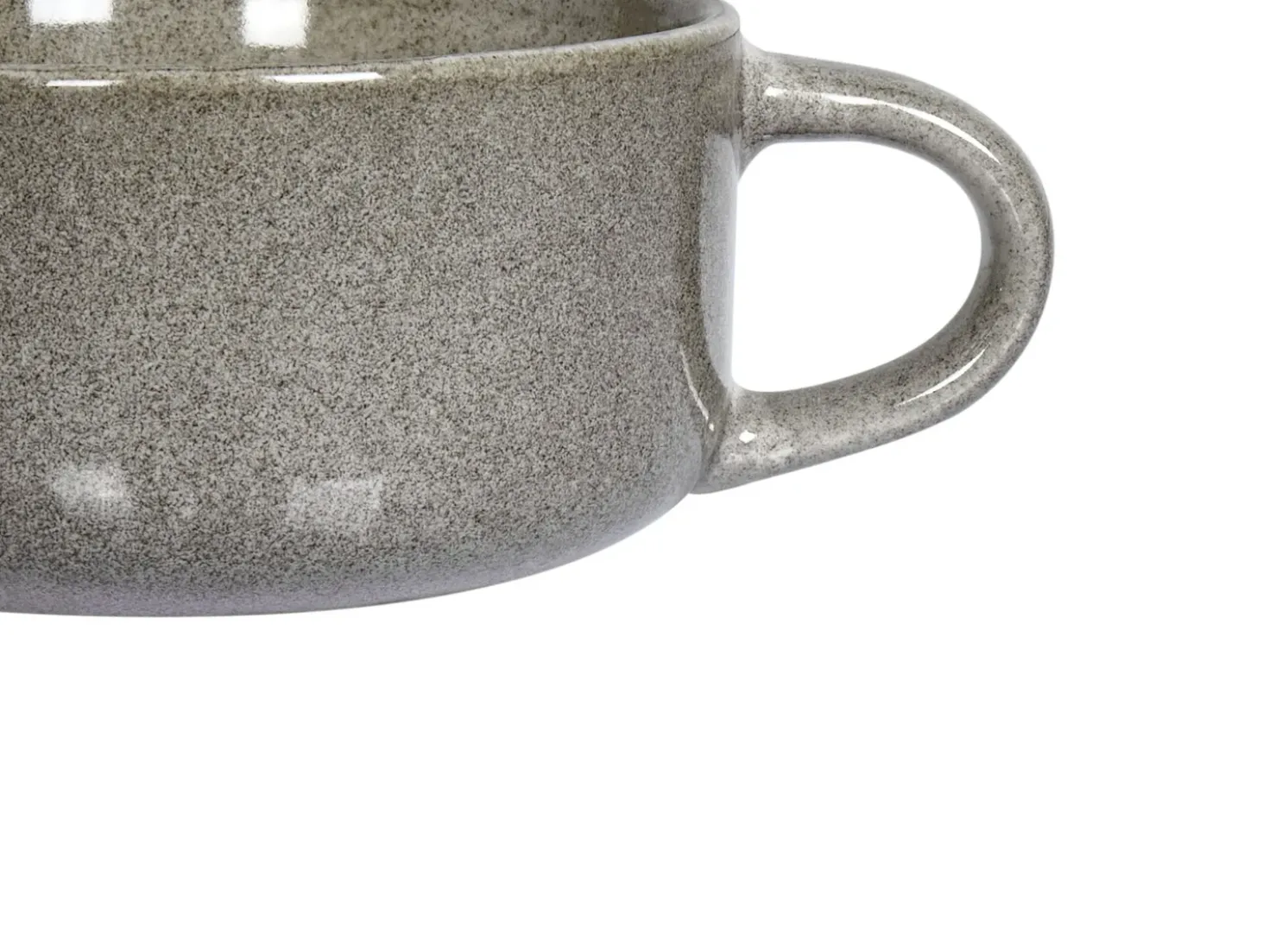 Set di 4 tazze con piattini COSTMARY Gres porcellanato Grigio