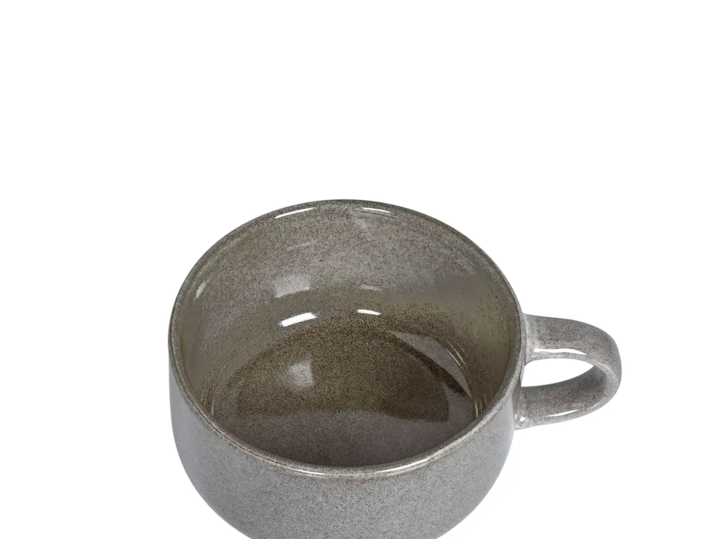 Set di 4 tazze con piattini COSTMARY Gres porcellanato Grigio