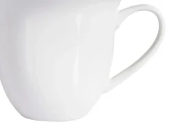 Set di 4 tazze con piattini ELDERBERRY Porcellana Bianco