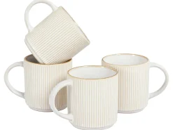 Set di 4 tazze MUGWORT Gres porcellanato Beige chiaro