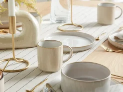 Set di 4 tazze MUGWORT Gres porcellanato Beige chiaro