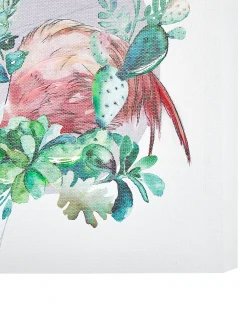 Set di 3 tele MENAKA Motivo animale 30 x 30 cm Multicolore