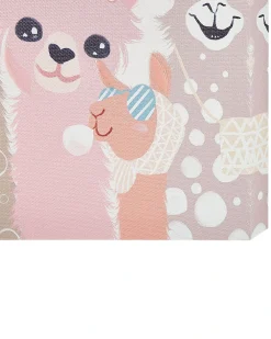 Set di 3 tele TILLIA Motivo animale 30 x 30 cm Multicolore