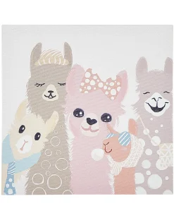 Set di 3 tele TILLIA Motivo animale 30 x 30 cm Multicolore