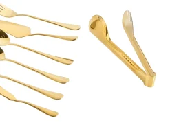Set di 7 utensili da cucina ZITI Oro