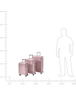 Set di 3 valigie rigide MYNTIS Rosa