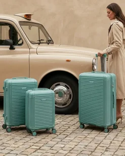 Set di 3 valigie rigide MYNTIS Verde menta