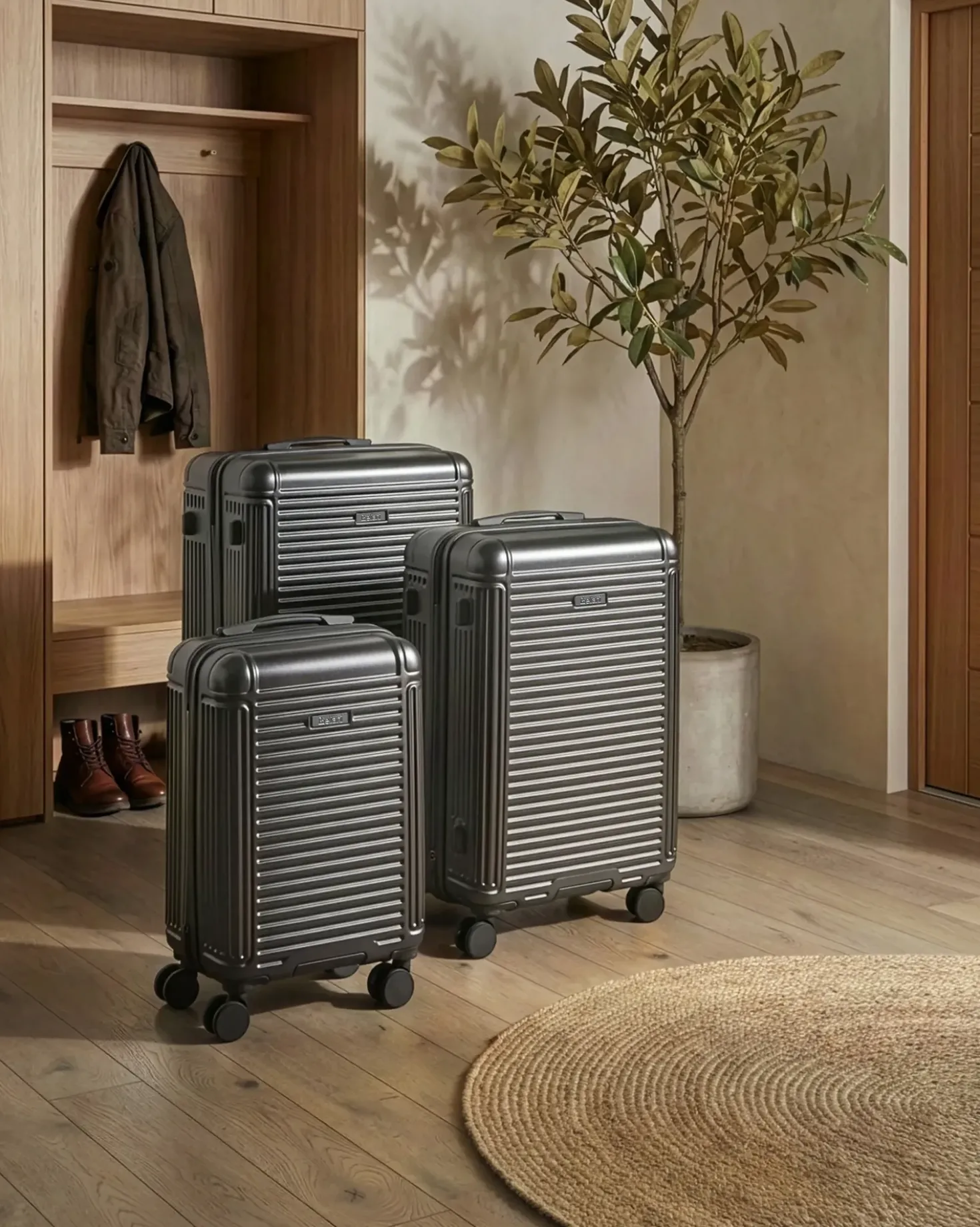 Set di 3 valigie rigide MYNTIS Grigio scuro