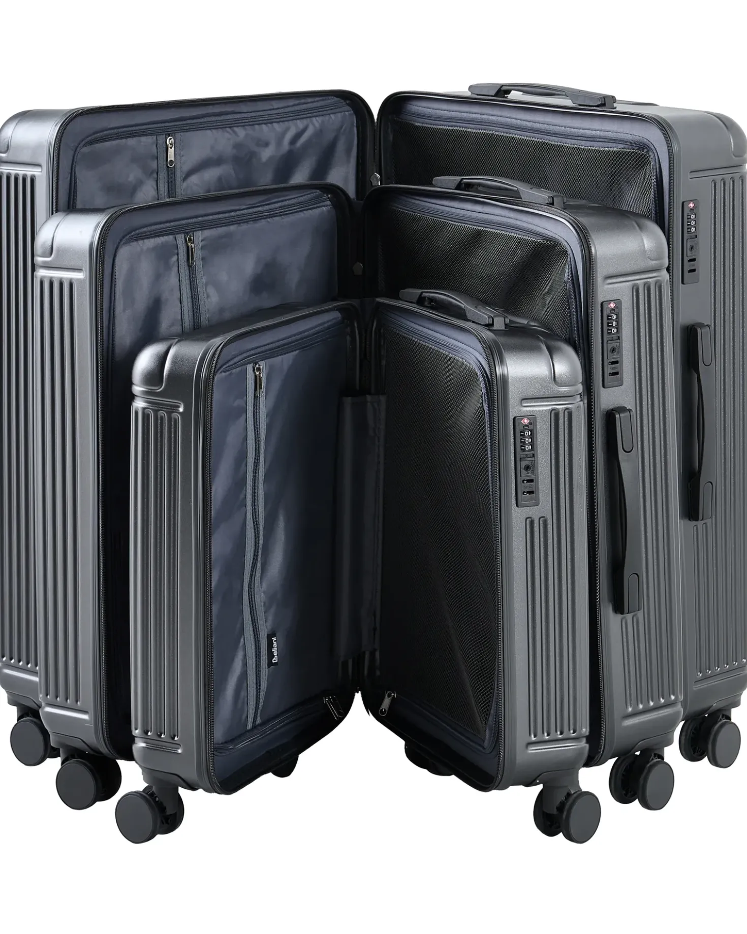 Set di 3 valigie rigide MYNTIS Grigio scuro