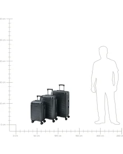 Set di 3 valigie rigide MYNTIS Grigio scuro