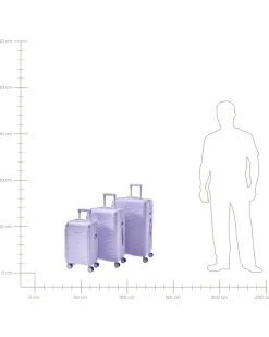 Set di 3 valigie rigide MYNTIS Viola