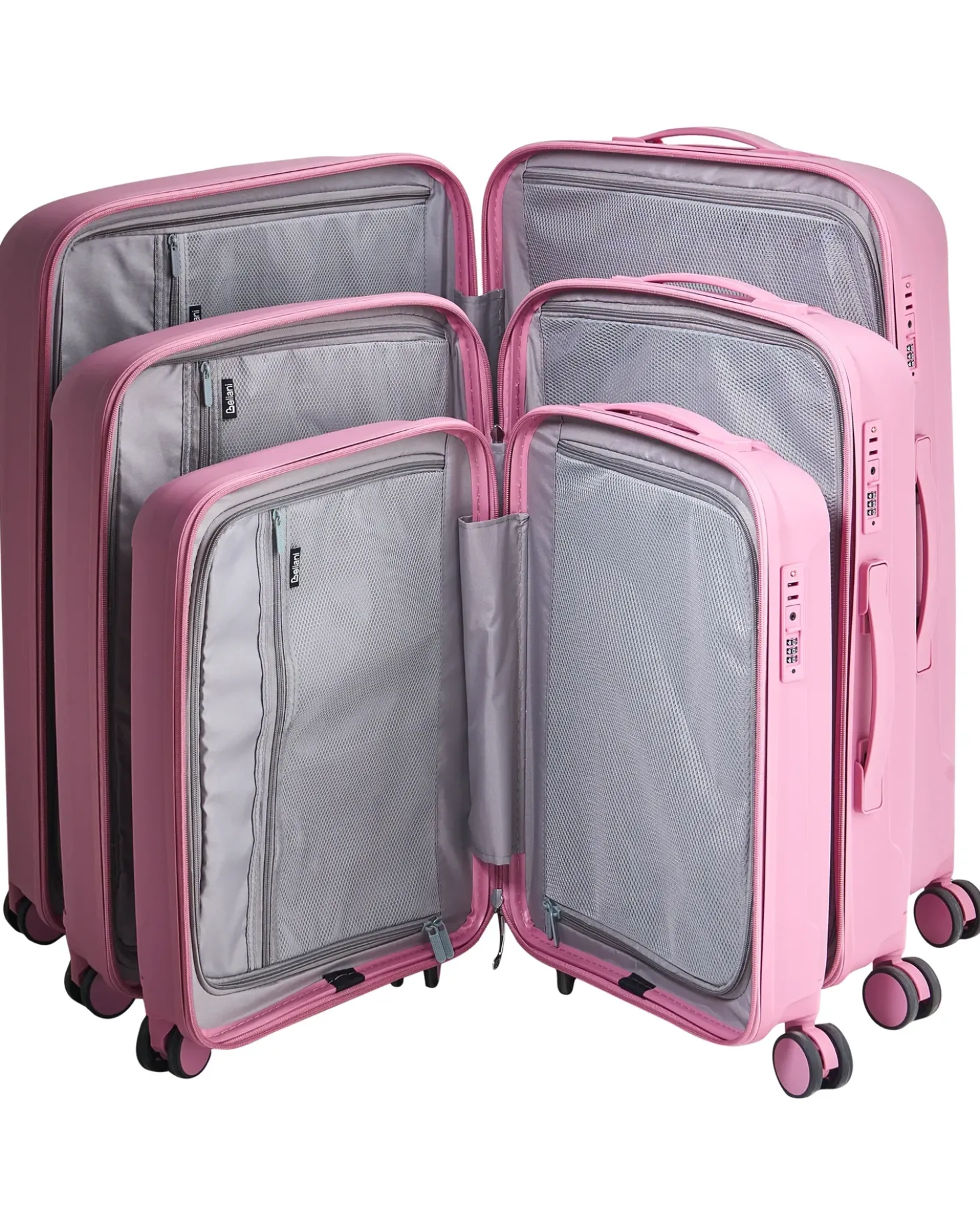 Set di 3 valigie rigide TONSAI Rosa