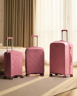 Set di 3 valigie rigide TONSAI Rosa