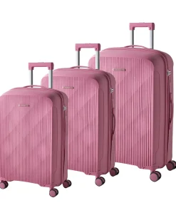 Set di 3 valigie rigide TONSAI Rosa