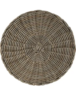 Set di 2 vasi da fiori in vimini BITOLA Rattan sintetico (PE) 40/48 cm Marrone