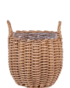Set di 3 vasi da fiori in vimini AUCUBA 26/34/44 cm Marrone chiaro