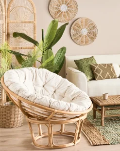 Set di 3 vasi da fiori in vimini PENDULA Rattan sintetico (PE) 33/37/45 cm Naturale