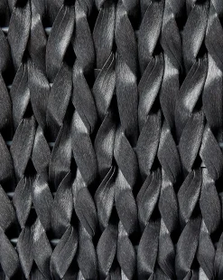 Set di 2 vasi per piante BERBERIS Rattan sintetico (PE) 34/45 cm Nero
