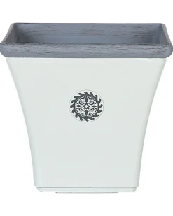 Set di 2 vasi per piante ELATEIA 32 cm Bianco