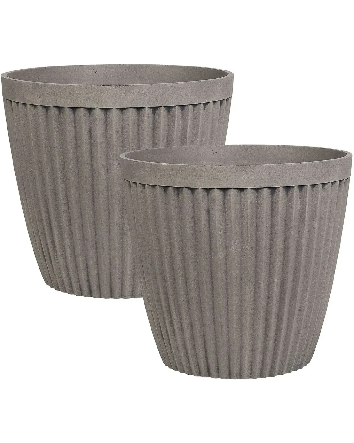 Set di 2 vasi per piante POKA 36 cm Tortora