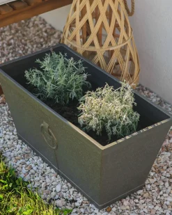 Set di 2 vasi per piante PORIA 60 cm Grigio