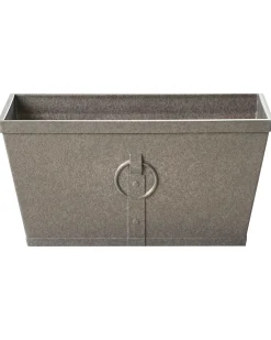 Set di 2 vasi per piante PORIA 60 cm Grigio
