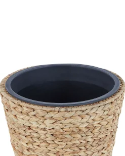 Set di 3 vasi per piante PLAKA Giacinto d'acqua 29/37/49 cm Naturale