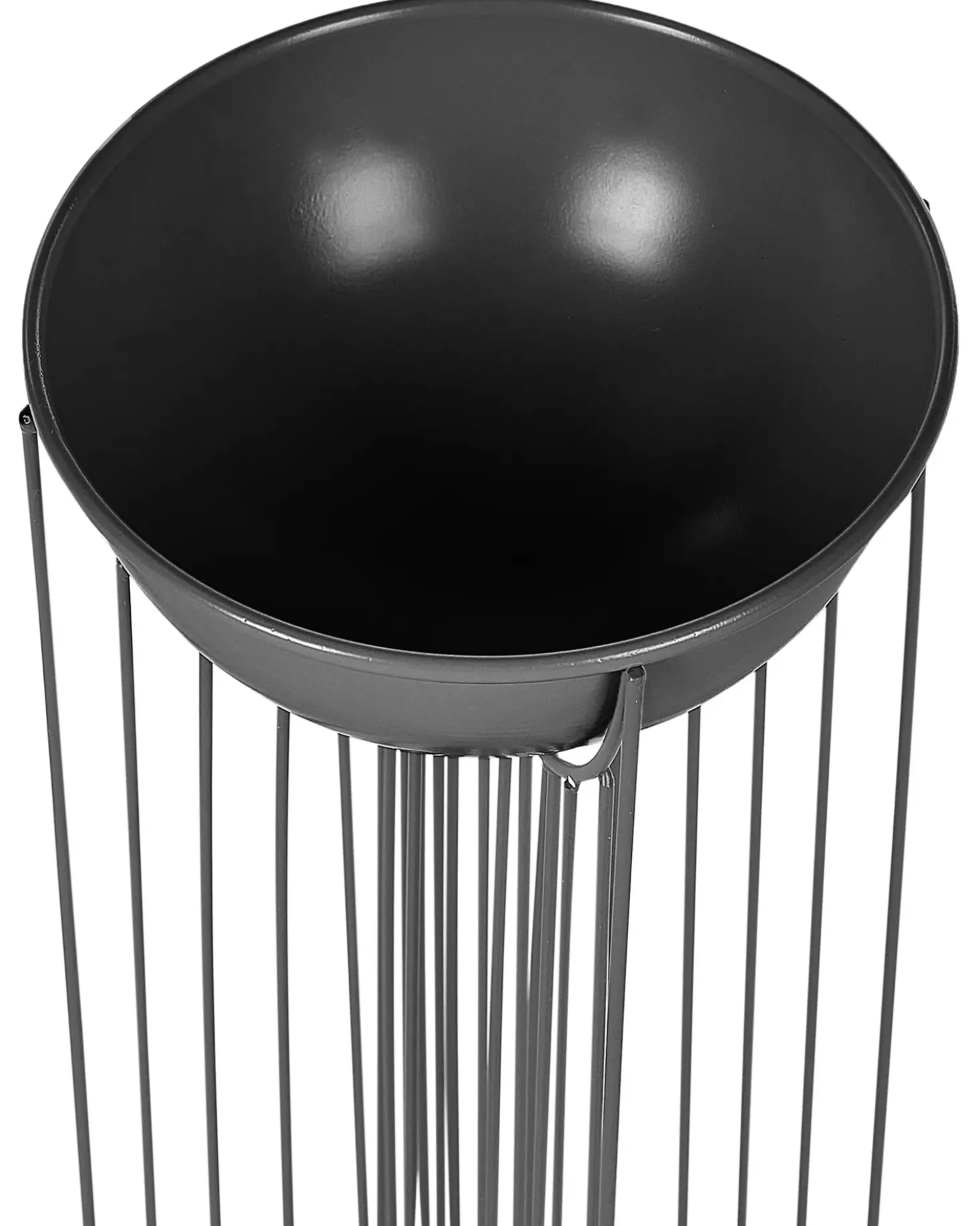 Set di 2 vasi rialzati per piante FICARIA Metallo 22 cm Nero