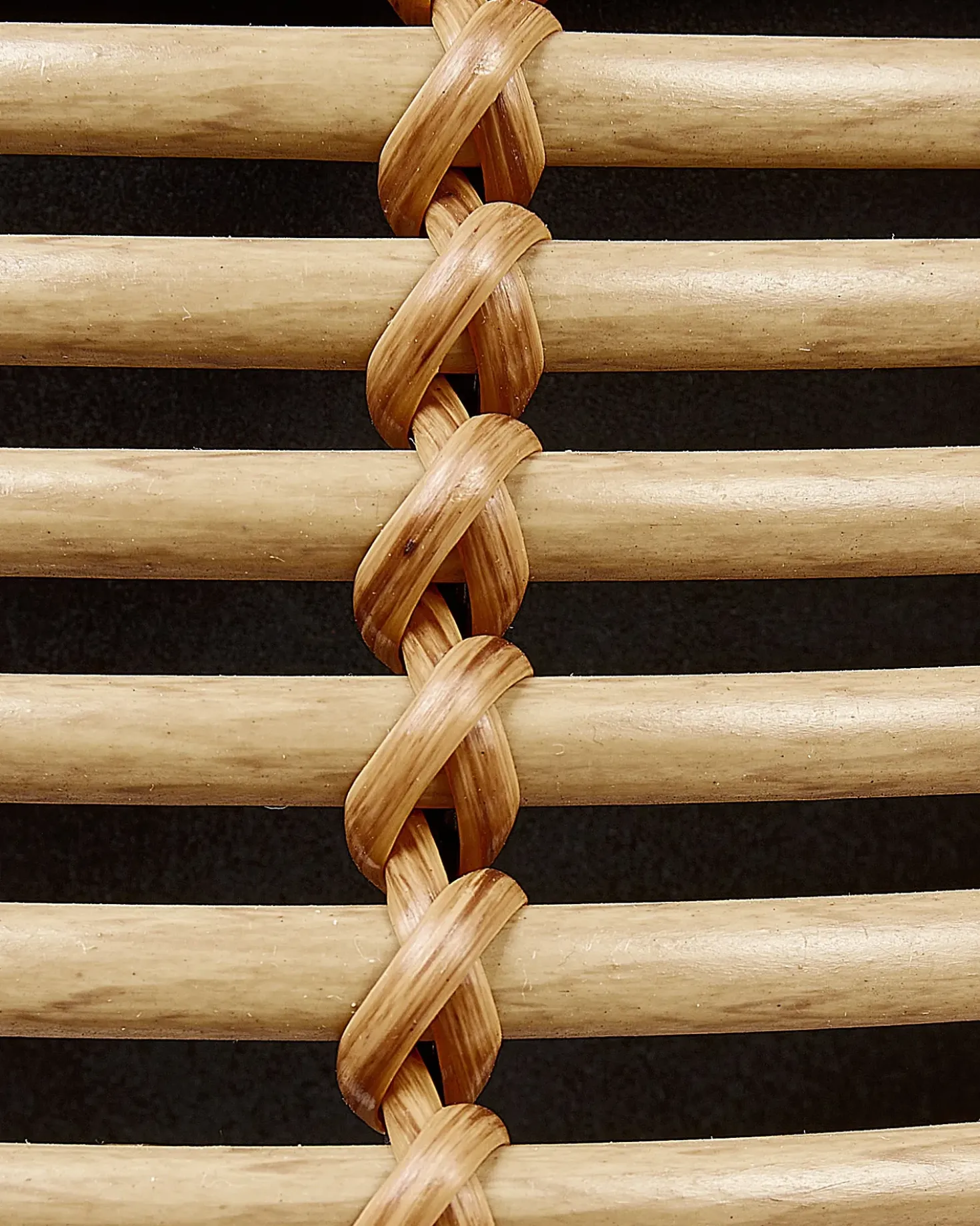 Set di 2 vasi rialzati per piante BORAGO Rattan sintetico (PE) 20/21 cm Naturale