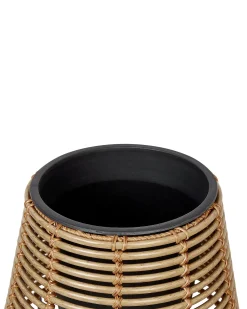 Set di 2 vasi rialzati per piante BORAGO Rattan sintetico (PE) 20/21 cm Naturale