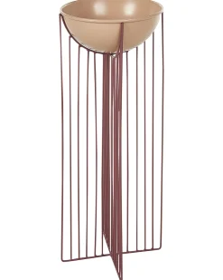 Set di 2 vasi rialzati per piante FICARIA Metallo 22 cm Rosa