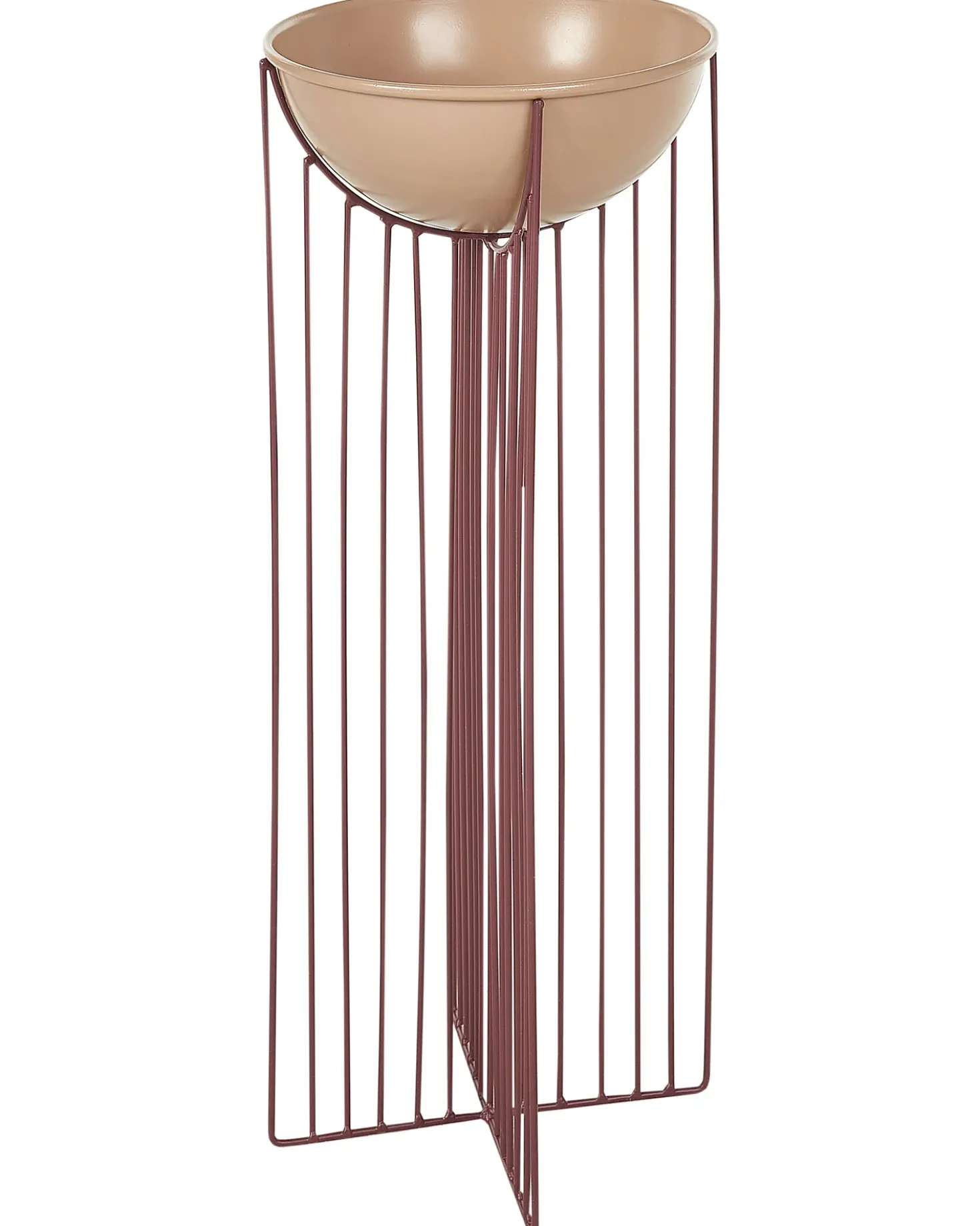 Set di 2 vasi rialzati per piante FICARIA Metallo 22 cm Rosa