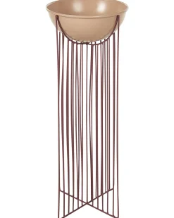 Set di 2 vasi rialzati per piante FICARIA Metallo 22 cm Rosa