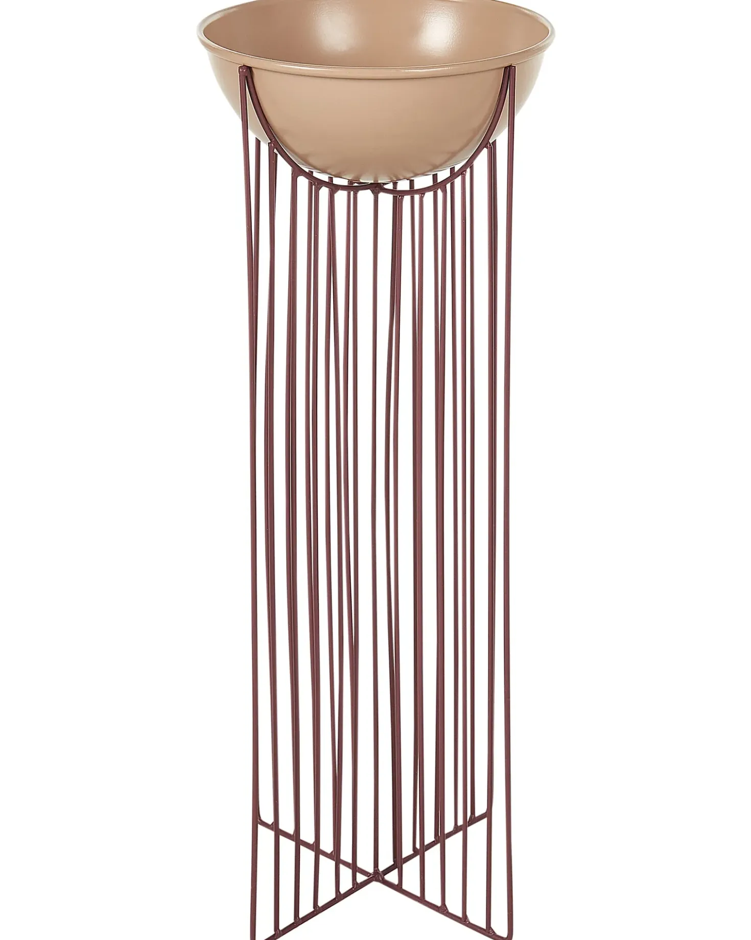 Set di 2 vasi rialzati per piante FICARIA Metallo 22 cm Rosa