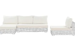 Set di copricuscini per esterni VARALLO Bianco sporco